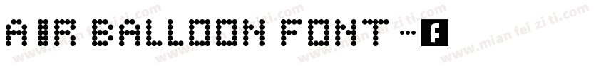 Air Balloon Font字体转换